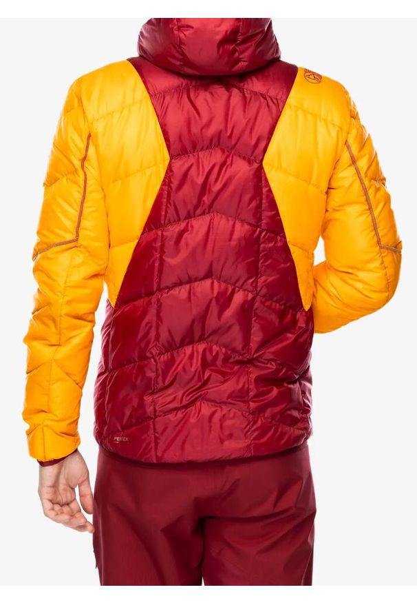 LA SPORTIVA - Kurtka puchowa męska La Sportiva Pinnacle Down Jkt. Kolor: pomarańczowy. Materiał: puch