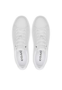 Coach Sneakersy Lowline Leather CN577 Biały. Kolor: biały. Materiał: skóra