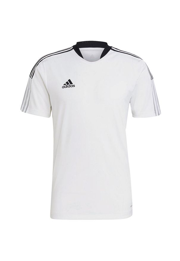 Adidas - Koszulka męska adidas Tiro 21 Training Jersey. Kolor: biały. Materiał: jersey