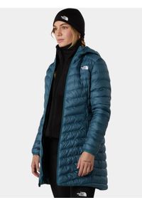 Płaszcz Zimowy Damski The North Face W Huila Synth. Kolor: niebieski. Materiał: puch. Sezon: zima. Sport: turystyka piesza