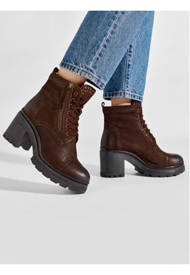 Lasocki Trzewiki WI16-24474-02 Brązowy. Kolor: brązowy. Materiał: nubuk, skóra