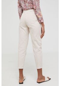 Answear Lab jeansy damskie high waist. Stan: podwyższony. Kolor: beżowy. Styl: wakacyjny #2