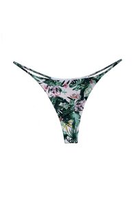 Intica - Stringi damskie z cienkimi paseczkami eleganckie i wygodne Inyong. Kolor: zielony. Materiał: tkanina, materiał