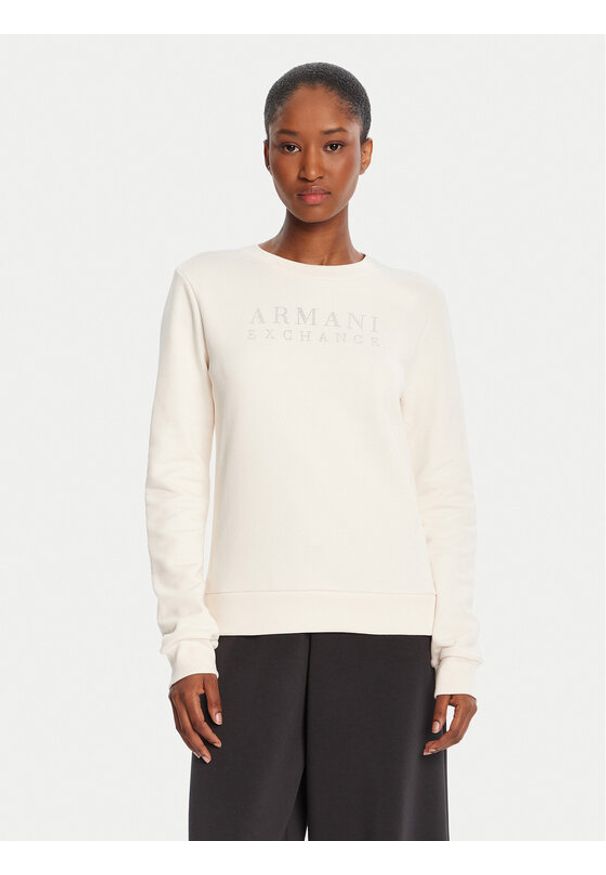 Armani Exchange Bluza XW000985 AF14284 U1003 Écru Regular Fit. Materiał: bawełna