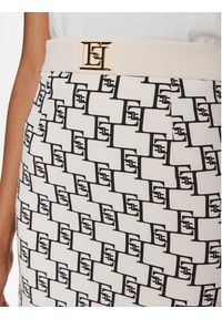 Elisabetta Franchi Spódnica mini GO-S03-41E2-V250 Écru Regular Fit. Materiał: syntetyk #4