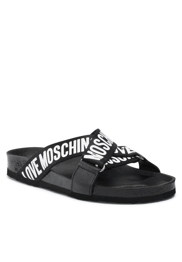 Love Moschino - Klapki LOVE MOSCHINO. Kolor: czarny