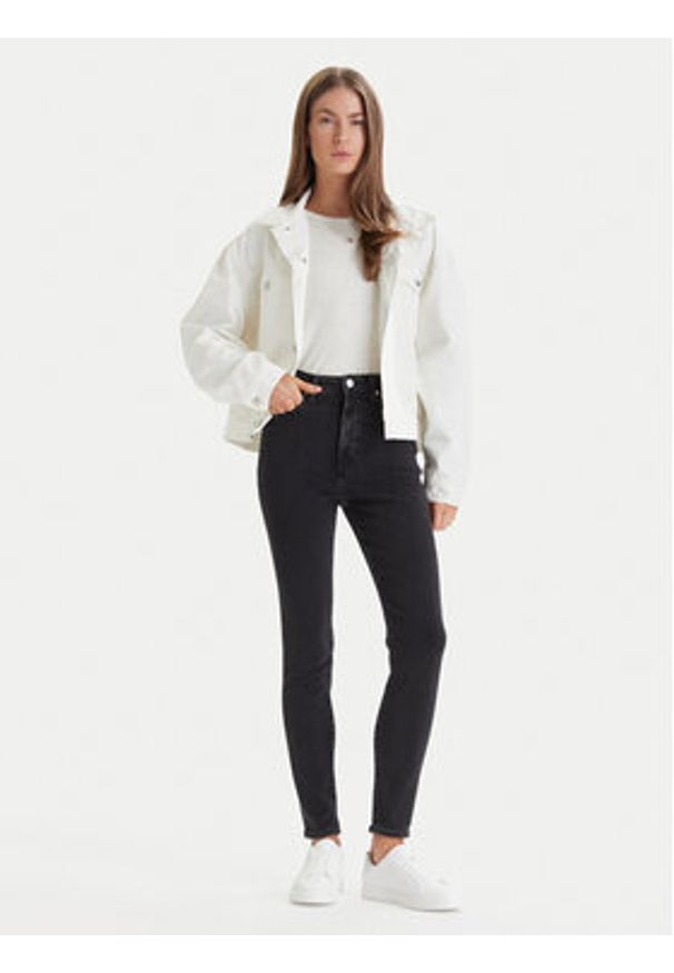 Calvin Klein Jeans Jeansy LV047E632G Czarny Skinny Fit. Kolor: czarny