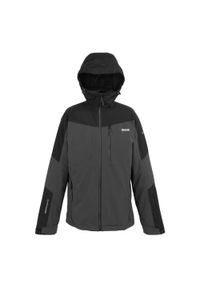 Regatta - Męska Kurtka Wentwood IX 3 W 1. Kolor: wielokolorowy, szary, fioletowy, czarny. Sport: turystyka piesza #1