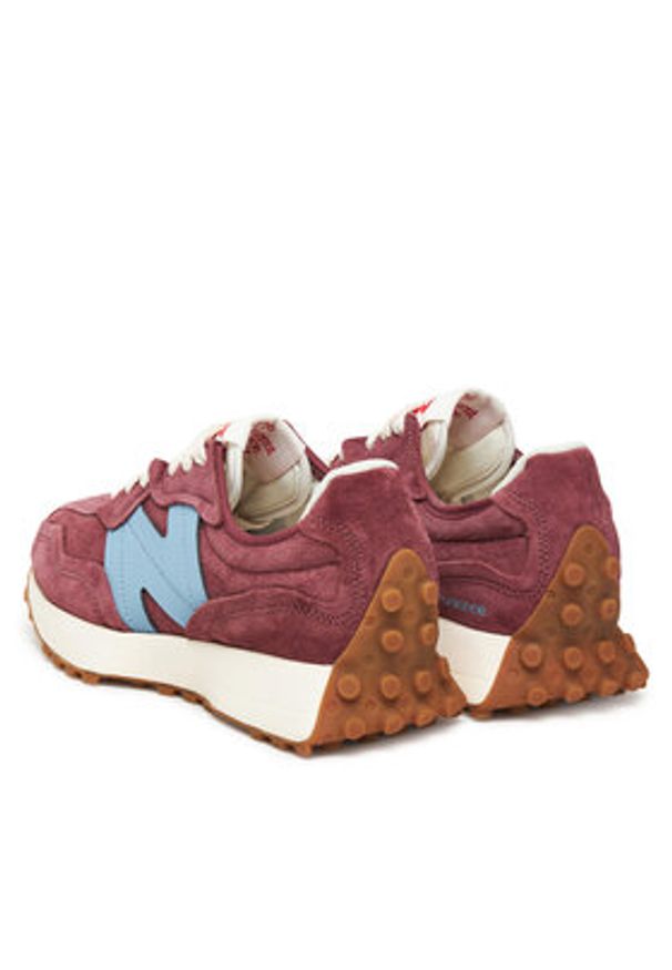 New Balance Sneakersy U327WSA Bordowy. Kolor: czerwony. Materiał: skóra