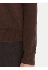 United Colors of Benetton - United Colors Of Benetton Kardigan 1002D5485 Brązowy Regular Fit. Kolor: brązowy. Materiał: wełna #3
