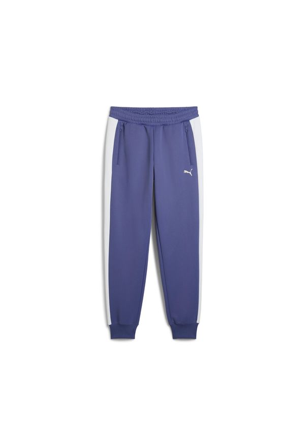 Spodnie do biegania Puma T7 Always On Track DK. Kolor: niebieski. Materiał: dresówka. Sport: fitness