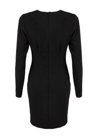 Silvian Heach Sukienka | CVA22141VE | Kobieta | Czarny. Kolor: czarny. Materiał: poliester, wiskoza, elastan. Długość rękawa: długi rękaw. Typ sukienki: kopertowe, dopasowane. Długość: mini #3