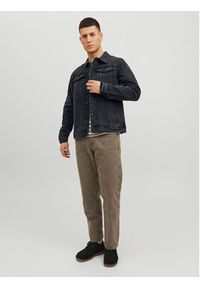 Jack & Jones - Jack&Jones Kurtka jeansowa Jean 12223613 Czarny Regular Fit. Kolor: czarny. Materiał: bawełna #7