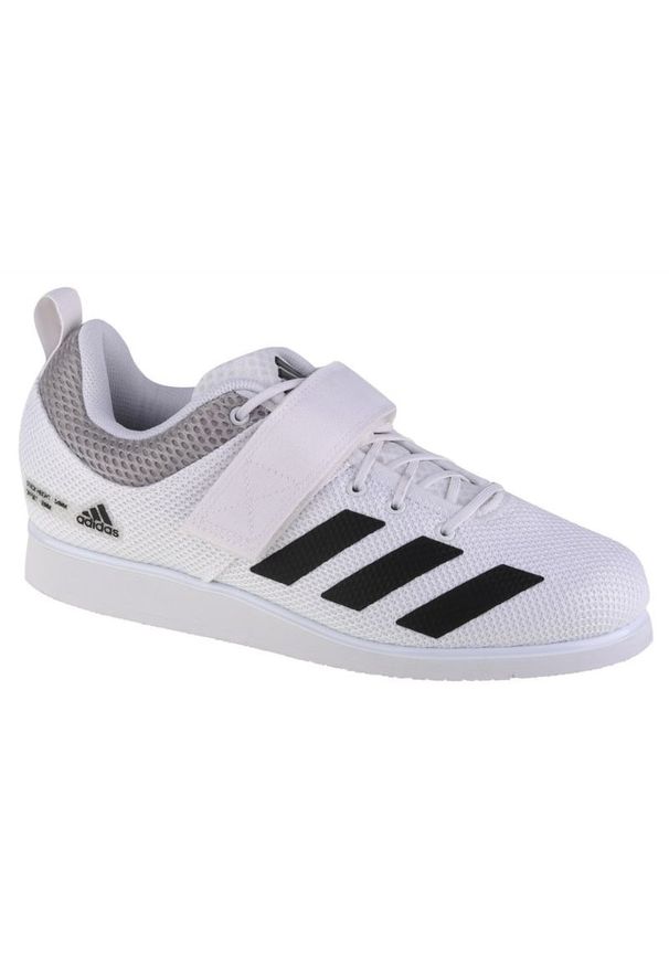 Adidas - Buty adidas Powerlift 5 Weightlifting GY8919 białe. Zapięcie: rzepy. Kolor: biały. Materiał: tkanina, syntetyk, guma