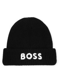 BOSS - Czapka Boss. Kolor: czarny