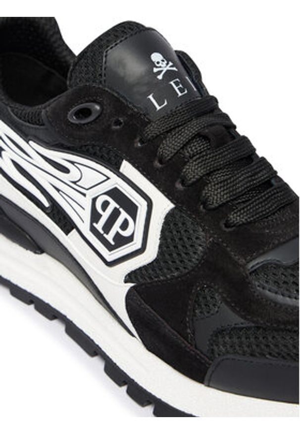 Philipp Plein - PHILIPP PLEIN Sneakersy SAFS MSC4074 PLE022N Czarny. Kolor: czarny. Materiał: materiał