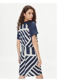 Liu Jo Sukienka codzienna TA4254 T3810 Granatowy Regular Fit. Okazja: na co dzień. Kolor: niebieski. Materiał: syntetyk. Typ sukienki: proste. Styl: casual #4