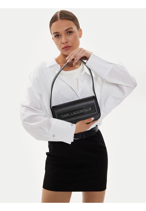 Karl Lagerfeld - KARL LAGERFELD Torebka 241W3024 Czarny. Kolor: czarny. Materiał: skórzane