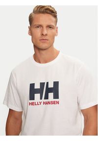 Helly Hansen T-Shirt Logo 30396 Biały Regular Fit. Kolor: biały. Materiał: bawełna #4