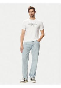 Guess T-Shirt M4YI38 J1314 Biały Regular Fit. Kolor: biały. Materiał: bawełna #4