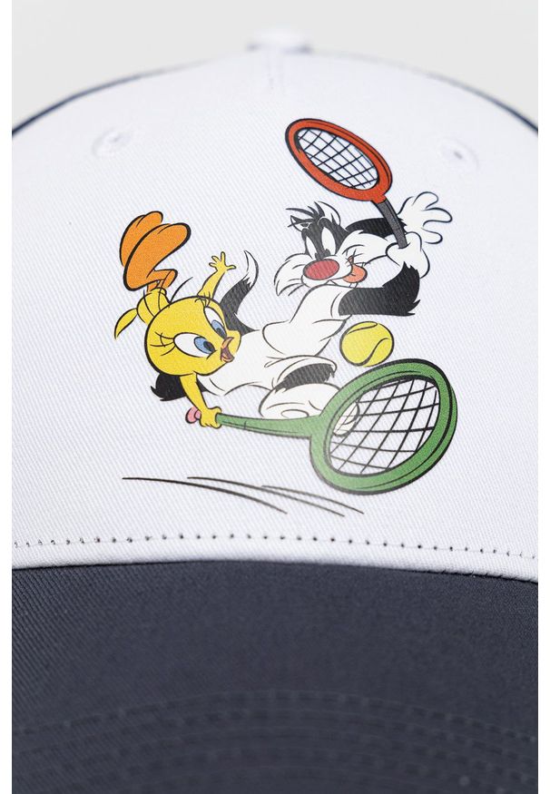 Ellesse czapka x Looney Tunes kolor granatowy z nadrukiem. Kolor: niebieski. Wzór: nadruk