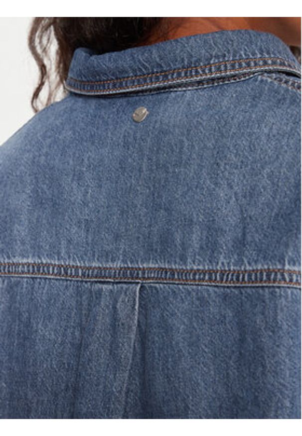 Roxy Koszula jeansowa Another Reflect ERJWT03704 Niebieski Regular Fit. Kolor: niebieski. Materiał: bawełna