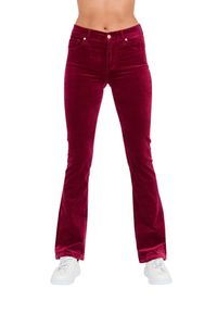 7 FOR ALL MANKIND Bordowe damskie spodnie Bootcut Velvet, Rozmiar 28. Kolor: czerwony