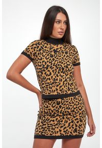 Sweter damski w panterkę DKNY. Wzór: motyw zwierzęcy #1