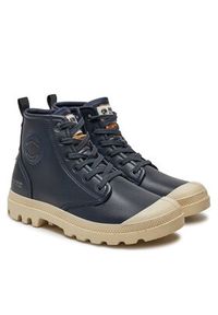 Palladium Trapery Pampa Hi Re Vegan Lth 74378-410-M Granatowy. Kolor: niebieski. Materiał: skóra