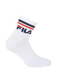 Fila unisex Quarter Socks 3-pak biały rozmiar 43-46. Kolor: biały. Materiał: elastan, poliester, bawełna