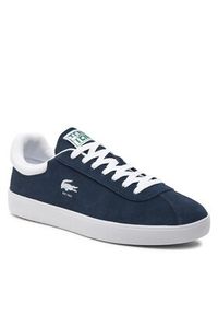 Lacoste Sneakersy 746SMA0065 Granatowy. Kolor: niebieski. Materiał: zamsz, skóra #5