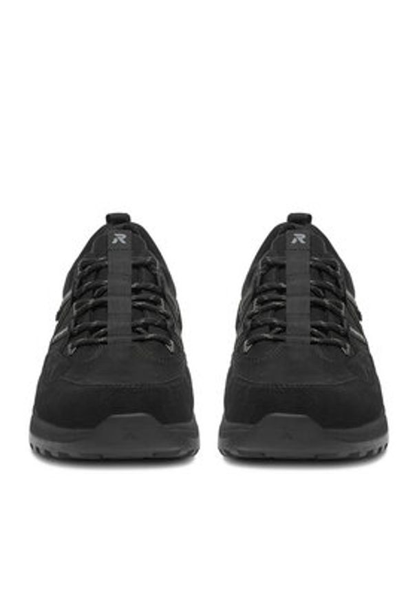 Rieker Sneakersy U0104-00 Czarny. Kolor: czarny. Materiał: nubuk, skóra