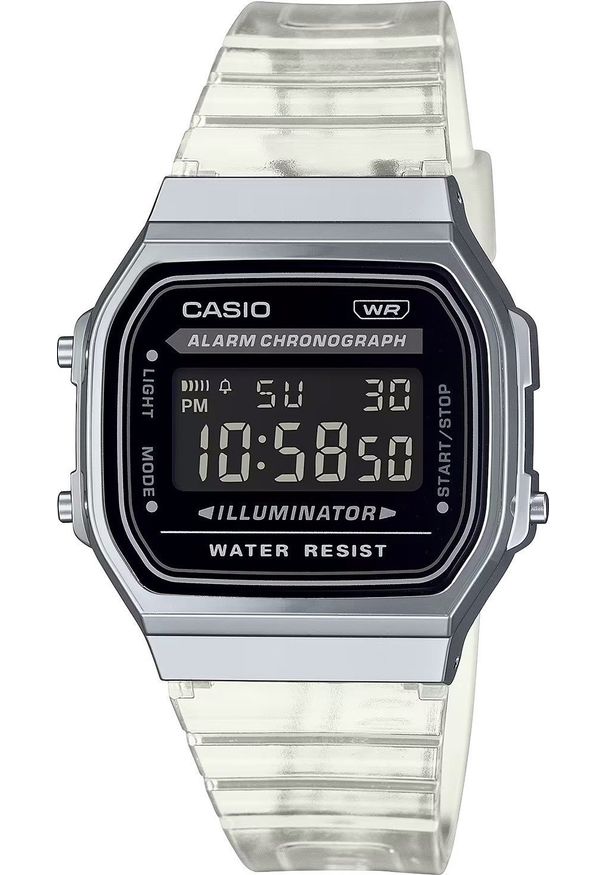 Zegarek Casio Zegarek damski Casio A168XES-1BEF bezbarwny