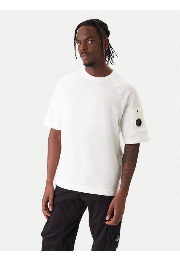 C.P. Company T-Shirt 20CMSS034A002246G Écru Regular Fit. Materiał: bawełna