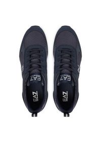 EA7 Emporio Armani Sneakersy 7X000337 AF18613 MZ592 Granatowy. Kolor: niebieski. Materiał: skóra #5