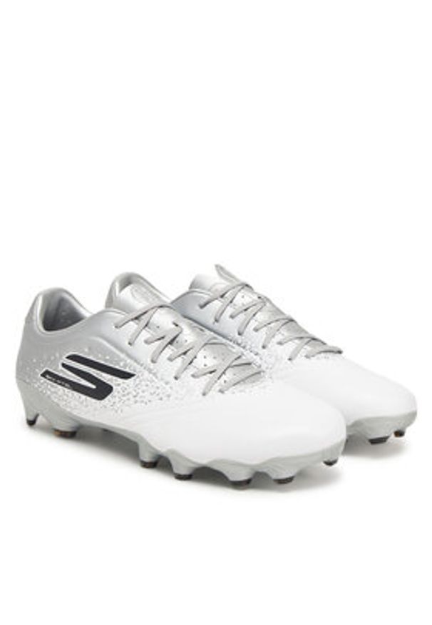 skechers - Skechers Buty do piłki nożnej Skechers Gold Fg- 252015/WSL Biały. Kolor: biały. Materiał: skóra