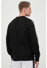 Kappa bluza męska kolor czarny wzorzysta. Kolor: czarny. Materiał: dzianina. Styl: klasyczny #2