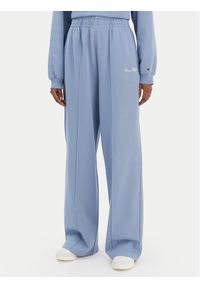 TOMMY HILFIGER - Tommy Hilfiger Spodnie dresowe Script WW0WW48784 Niebieski Relaxed Fit. Kolor: niebieski. Materiał: bawełna #1