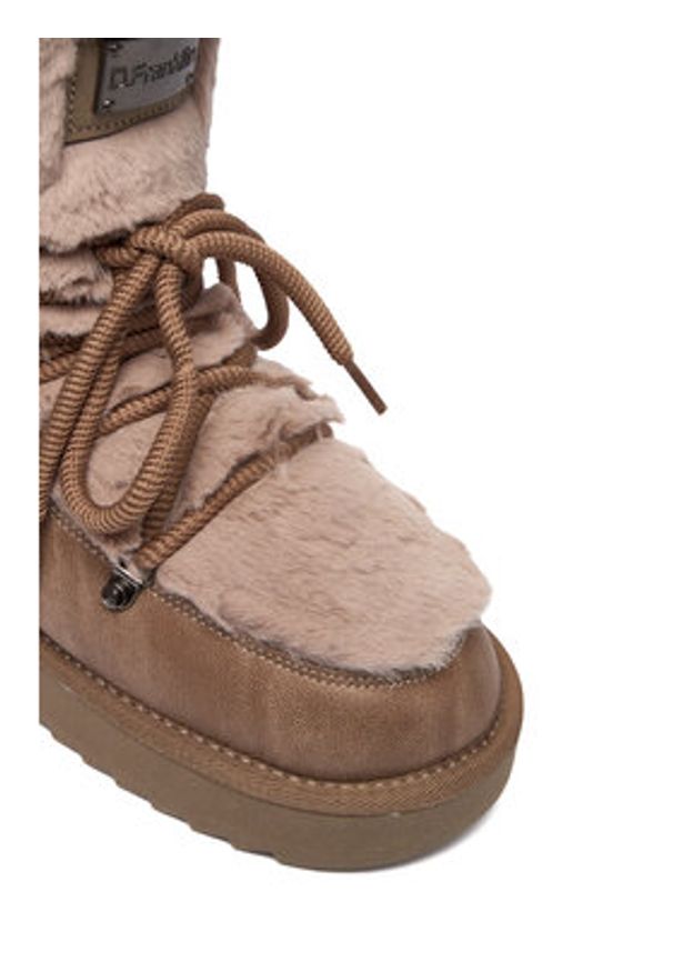 D.Franklin Śniegowce DFSH370022 Brązowy. Kolor: brązowy. Materiał: skóra