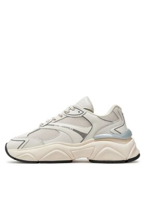 Karl Lagerfeld - KARL LAGERFELD Sneakersy KL65624 Beżowy. Kolor: beżowy. Materiał: materiał