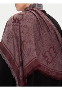 Pinko - PINKO Chusta 106017 A2ZH Bordowy. Kolor: czerwony. Materiał: wiskoza, materiał #3