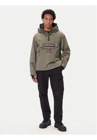 Napapijri Kurtka anorak Rainforest Next NP0A4IB9 Khaki Regular Fit. Kolor: brązowy. Materiał: syntetyk #3