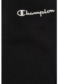 Champion spodnie 217404 kolor czarny z aplikacją. Kolor: czarny. Materiał: włókno, dzianina, materiał. Wzór: aplikacja #6