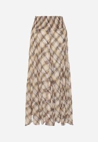 Renee - Żółta Spódnica Preppy o Rozkloszowanym Kroju z Marszczeniem w Talii Telemeia. Kolor: żółty. Materiał: poliester. Długość: krótkie #5