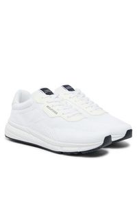 TOMMY HILFIGER - Tommy Hilfiger Sneakersy Lightweight Rwb Knit FM0FM05423 Biały. Kolor: biały. Materiał: materiał #3
