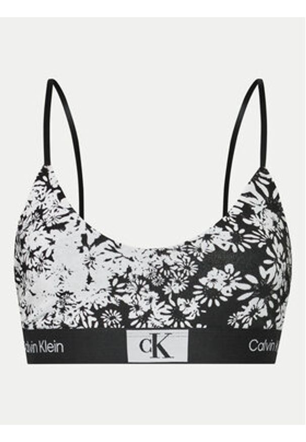 Calvin Klein Underwear Biustonosz top 000QF7216E Czarny. Kolor: czarny. Materiał: bawełna