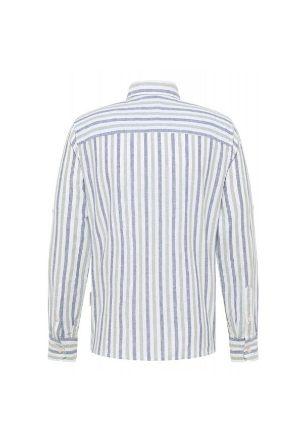 Męska Koszula Mustang Style Rawlins Green Multi Bold Stripe 1016470 12744