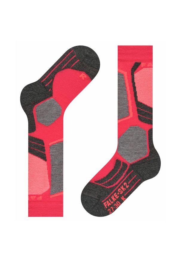 Podkolanówki Falke SK2 enfants. Kolor: czerwony, wielokolorowy, różowy. Sport: narciarstwo