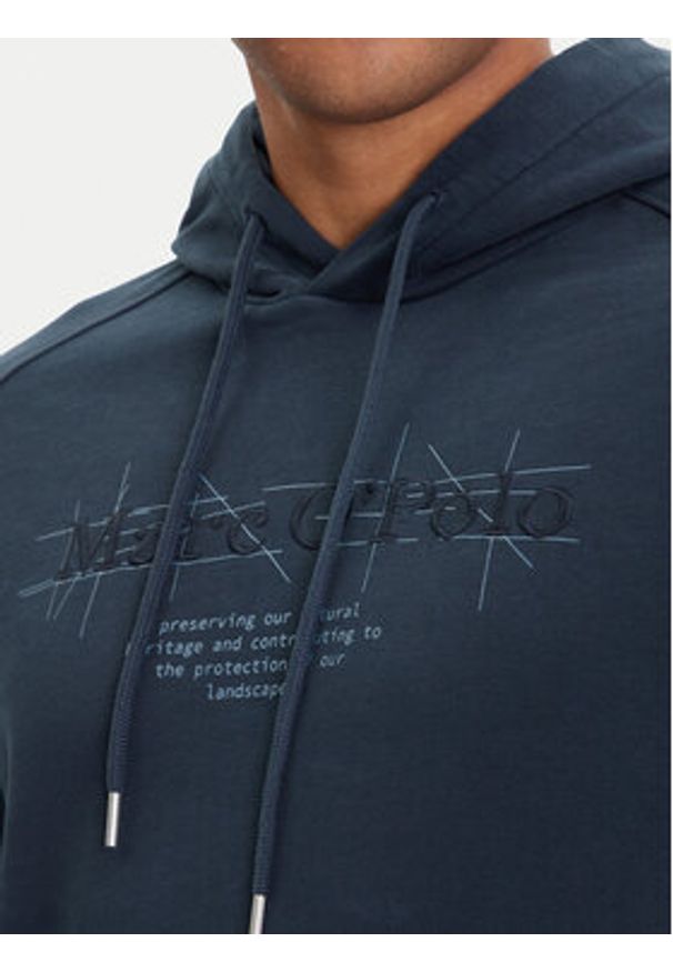 Marc O'Polo Bluza 528 4010 54078 Granatowy Regular Fit. Typ kołnierza: polo. Kolor: niebieski. Materiał: bawełna