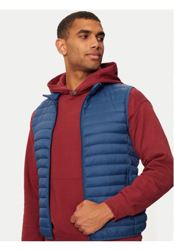 United Colors of Benetton - United Colors Of Benetton Kamizelka 2BA2UJ005 Niebieski Regular Fit. Kolor: niebieski. Materiał: syntetyk